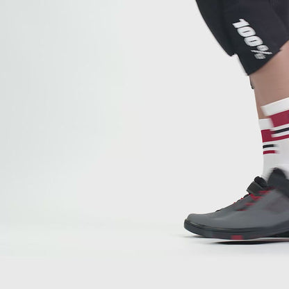 Scarpe MTB CRANKBROTHERS STAMP SPEED LACE FLAT Grigio/Rosso