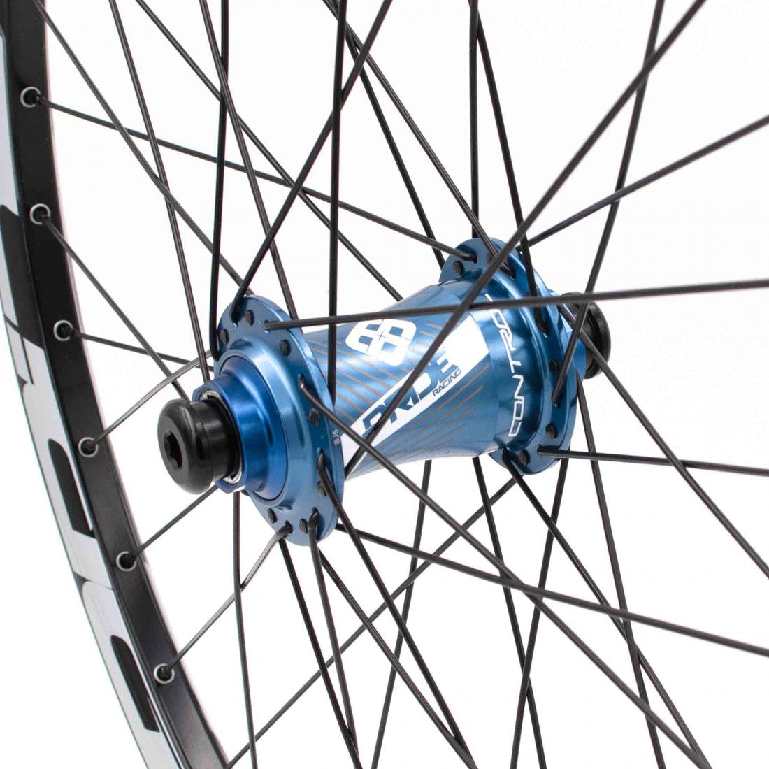 Coppia di Ruote PRIDE 24" (507mm) Control V1 Disc Assi 20/10mm Blu