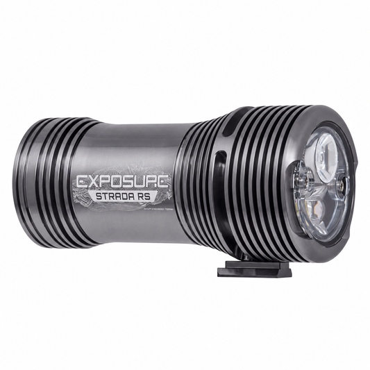 Luce anteriore EXPOSURE LIGHTS STRADA MK13 RS AKTIV Gun Metal Black — vista del prodotto su sfondo bianco