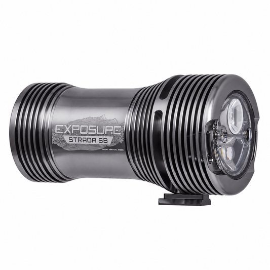 Luce anteriore EXPOSURE LIGHTS STRADA MK13 SB AKTIV Gun Metal Black — vista del prodotto su sfondo bianco