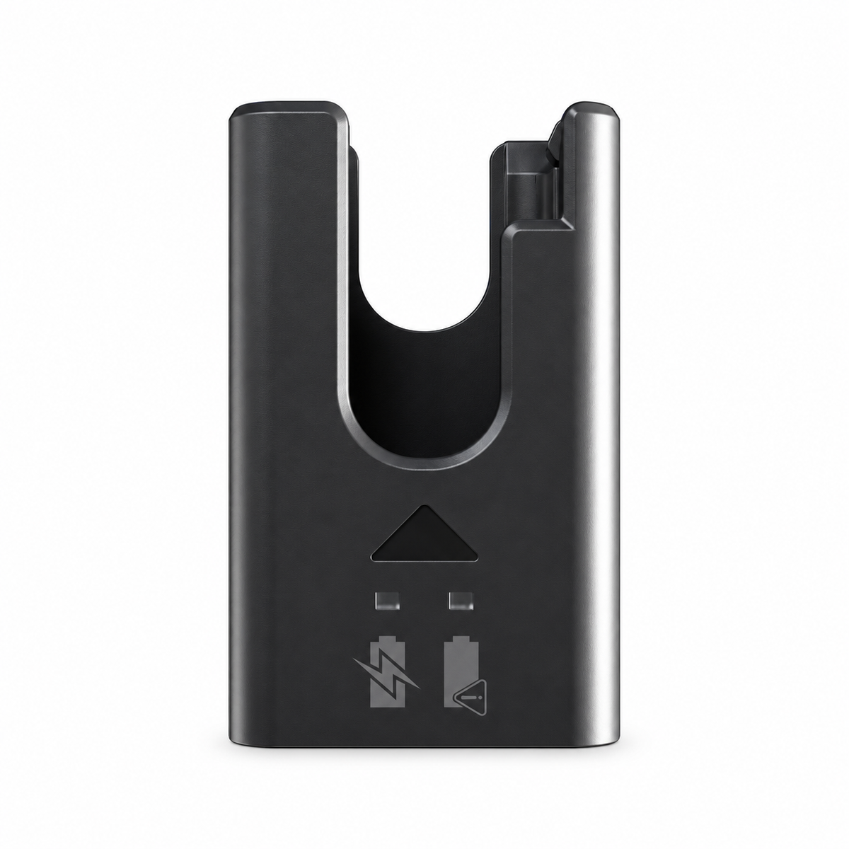 Caricabatterie SHIMANO EC-DN100 — vista frontale, alloggiamento e spie