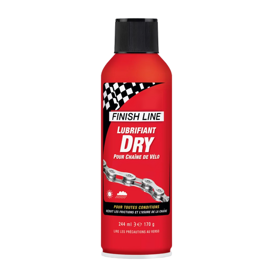 Lubrificante per Catena FINISH LINE DRY LUBE Teflon - Tutte le Condizioni – Aerosol (244ml)