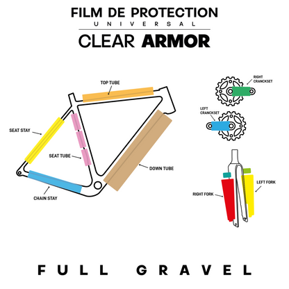 Protezione Telaio MONKEY'S SAUCE FULL UNIVERSAL Gravel Opaco