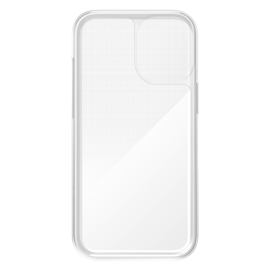Protezione dello schermo per iPhone 16 Plus QUADLOCK MAG PONCHO — vista della protezione trasparente per iPhone 16 Plus