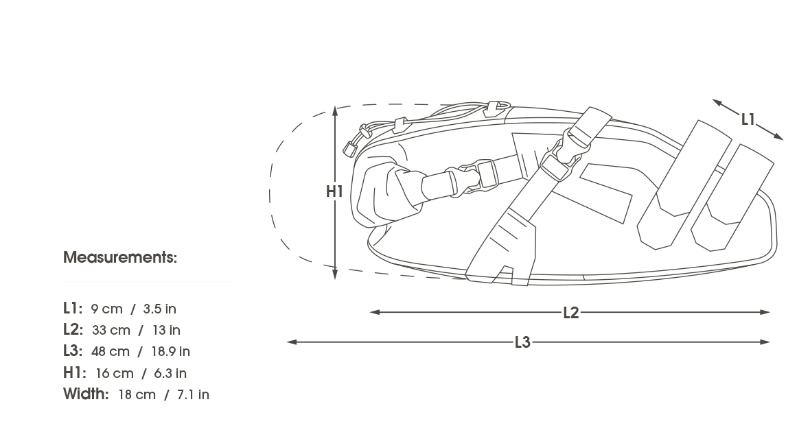 APIDURA EXPEIDITION SADDLE PACK 14 L Nero