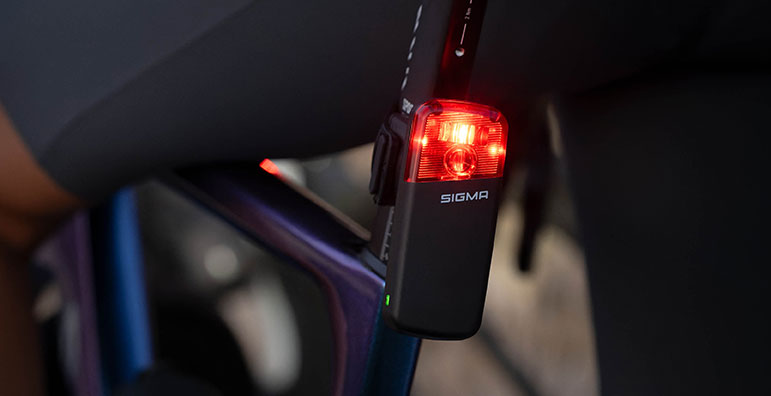 SIGMA RECO 80 LINK montata su una bici da strada