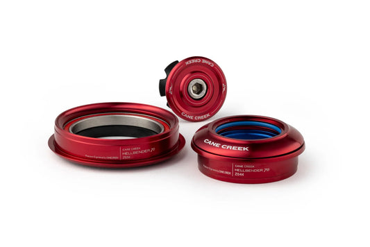 Serie sterzo semi-integrata conica CANE CREEK Hellbender 70 1"1/8-1.5" ZS44/ZS56 rossa