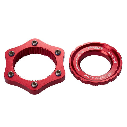 COMPONENTI INVERSE Adattatore Centerlock Rosso