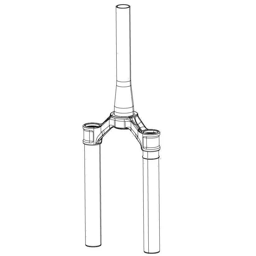Gruppo testa/cannotto/steli ROCKSHOX SID SL DebonAir 29" cannotto conico offset 44 mm nero Diffusion D1 (2024+)