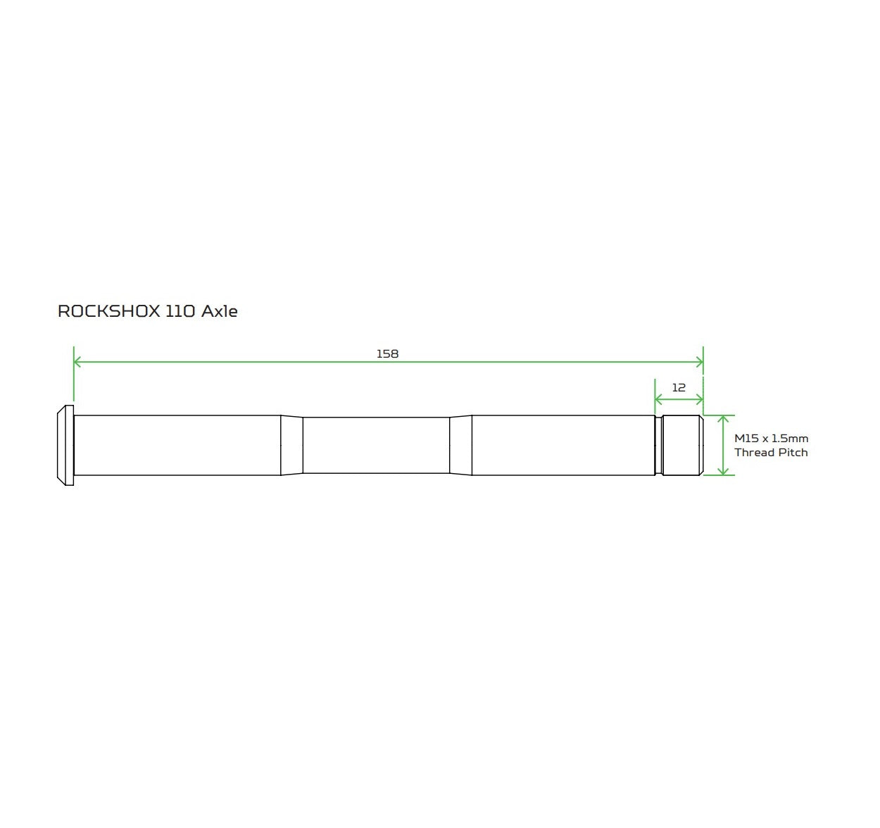 HOPE Assale ruota anteriore per forcella ROCKSHOX Pike/Lyric/Zeb Argento