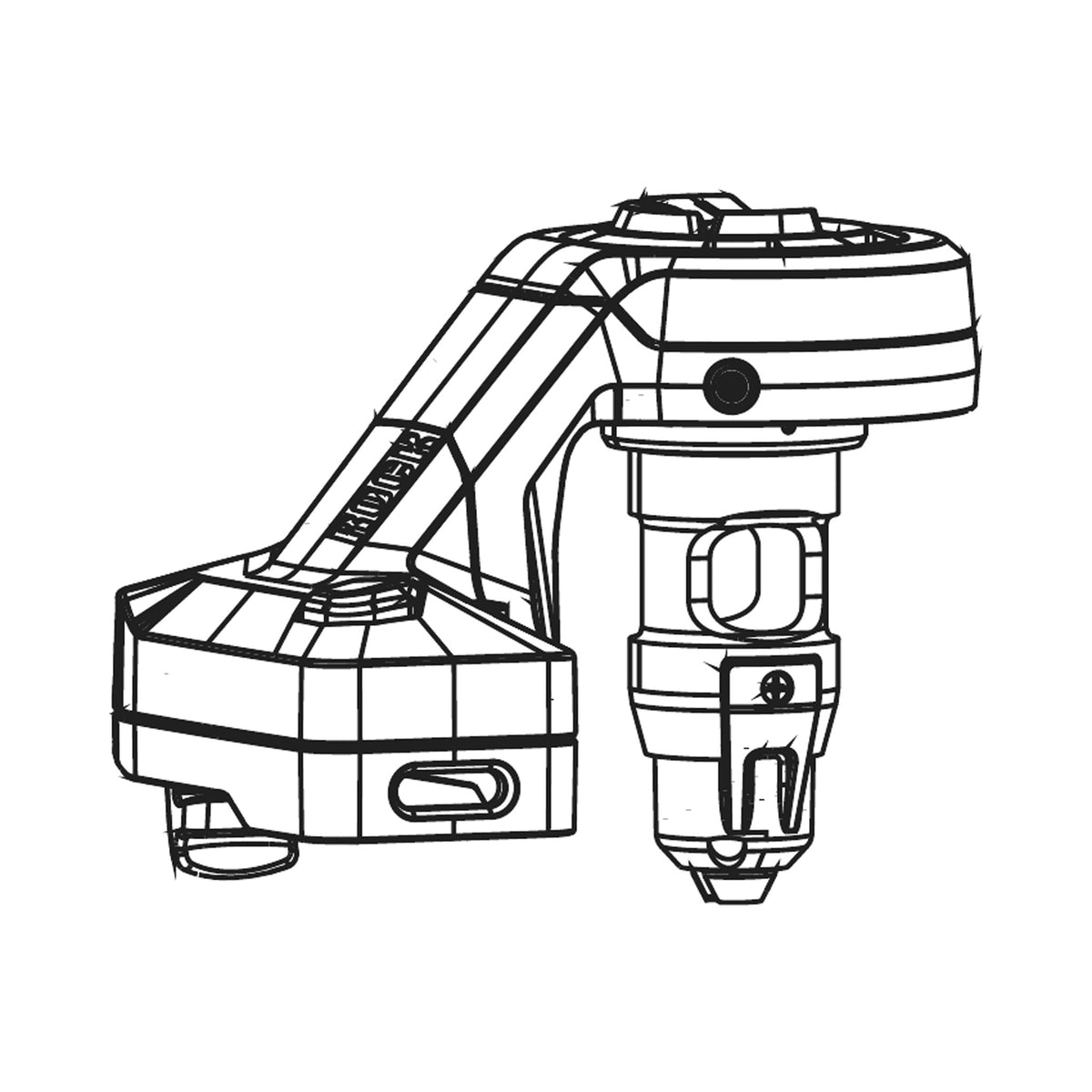 Modulo di controllo della forcella ROCKSHOX FLIGHT ATTENDANT SID SL (2021+) — illustrazione tecnica