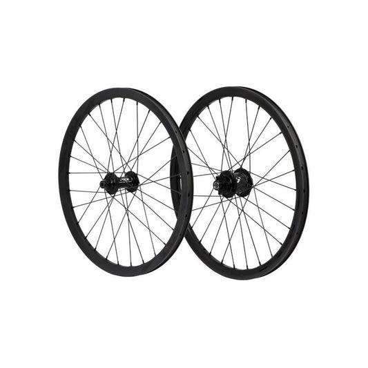 Coppia di Ruote PRIDE 20" (451mm) Carbonio Wave Matt Black Disc Matrix Assi 10/15mm Nero