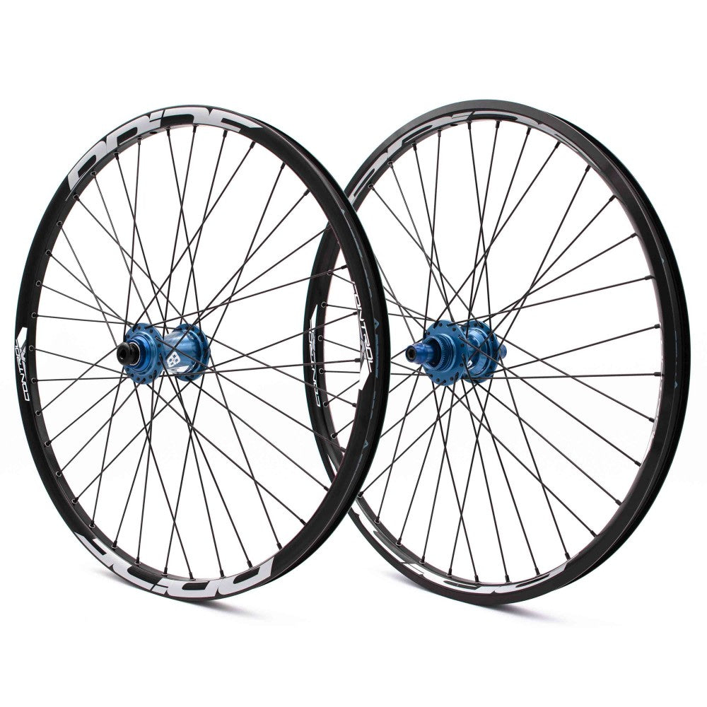 Coppia di Ruote PRIDE 20" (451mm) Control V2 Disc Assi 10/15mm Blu