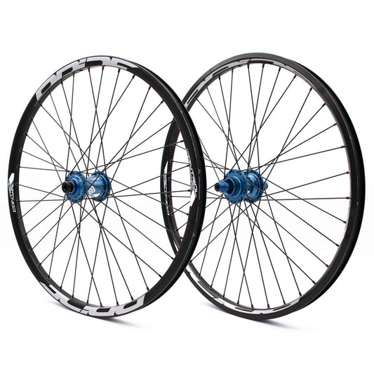 Coppia di Ruote PRIDE 24" (507mm) Control V2 Disc Assi 20/15mm Blu