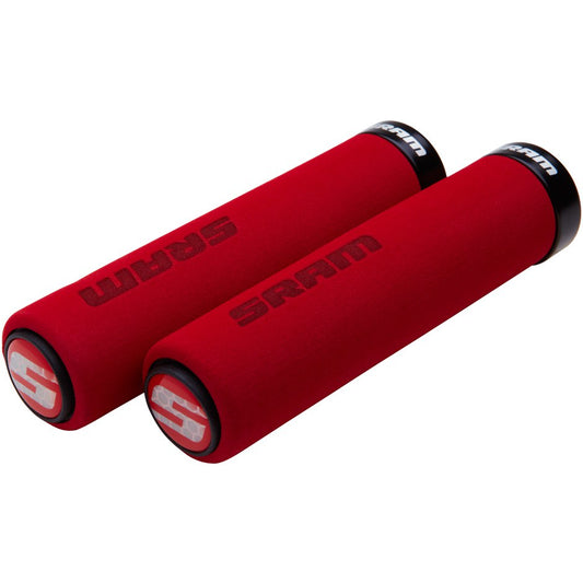 Manopole SRAM FOAM Lock-On 129mm Rosse