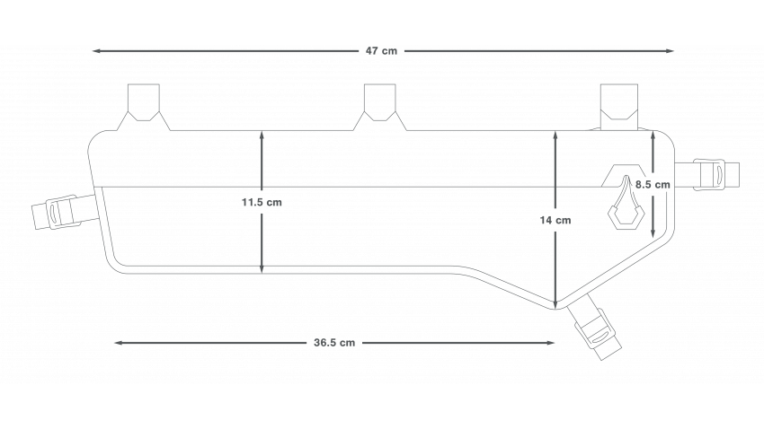 Borsa da telaio APIDURA EXPEDITION FRAME PACK 5 L Nero