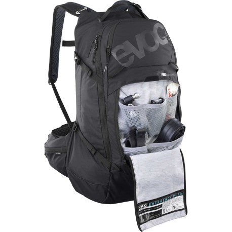 Zaino con dorsale EVOC Trail PRO BLACKLINE 26 L Nero