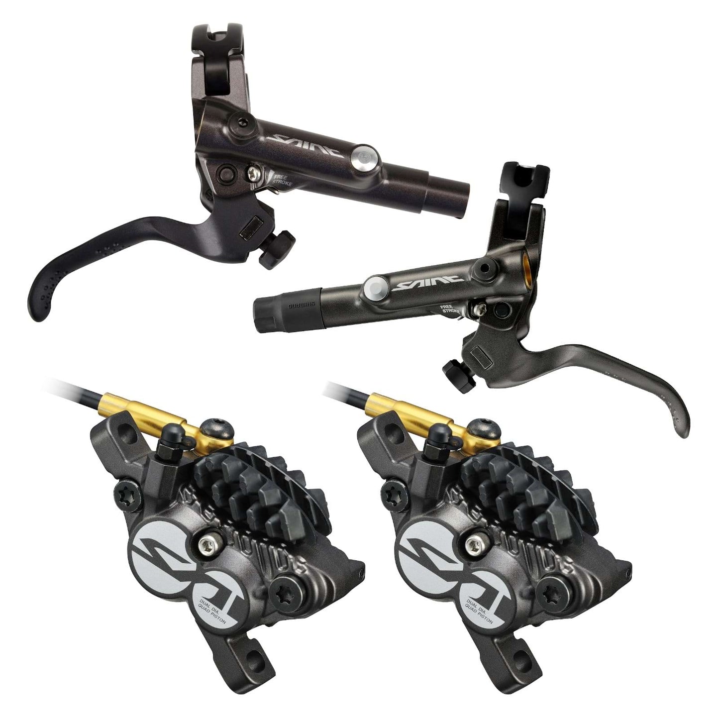 Coppia di freni senza disco SHIMANO Saint M820 J-KIT