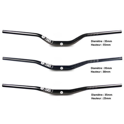 Manubrio SB3 KROMA Rise 38mm 780mm Nero/Rosso