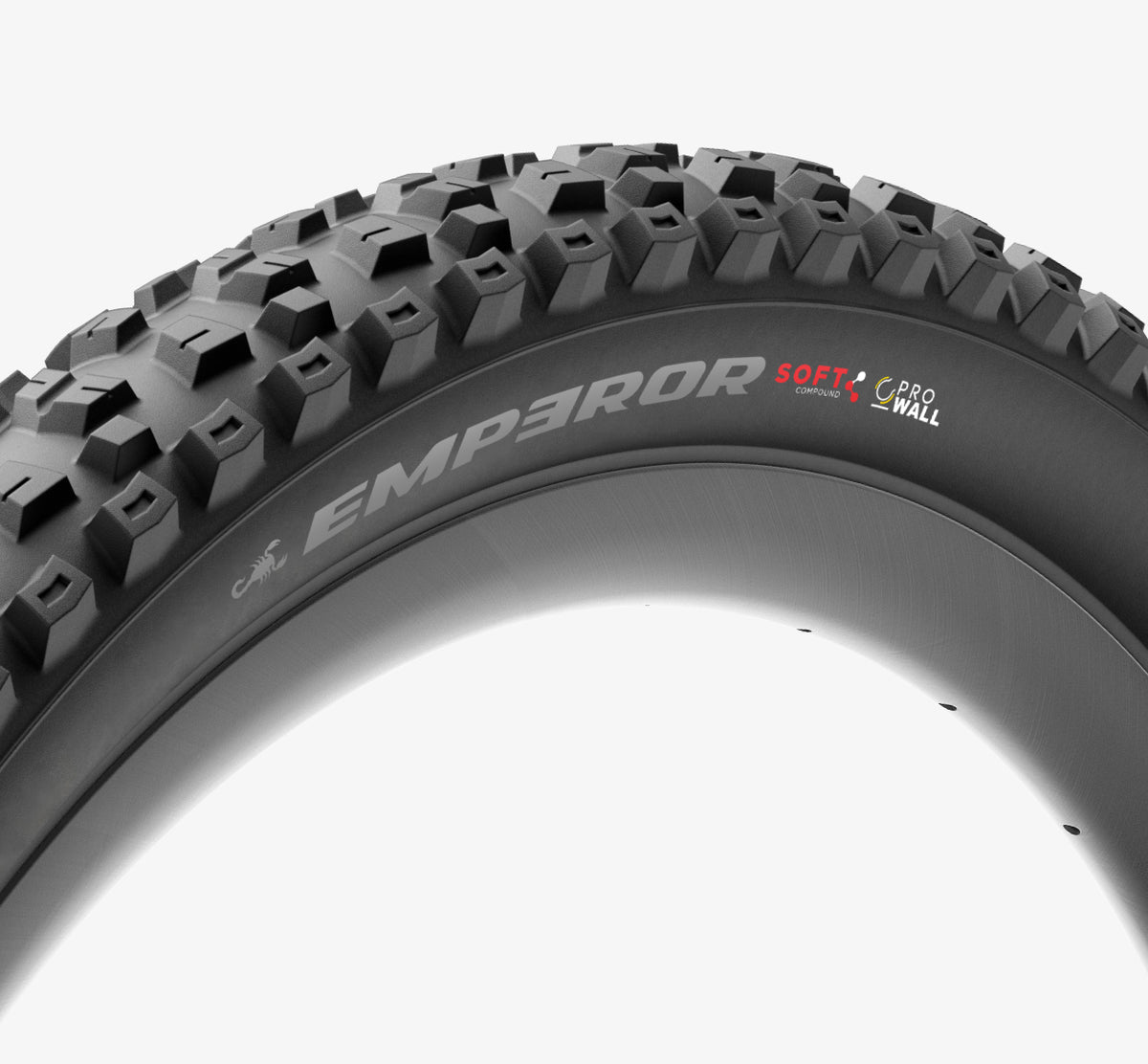 Copertone PIRELLI SCORPION EMPEROR 27.5x2.40 Medium ProWall Tubeless Ready a cerchietto pieghevole nero/argento