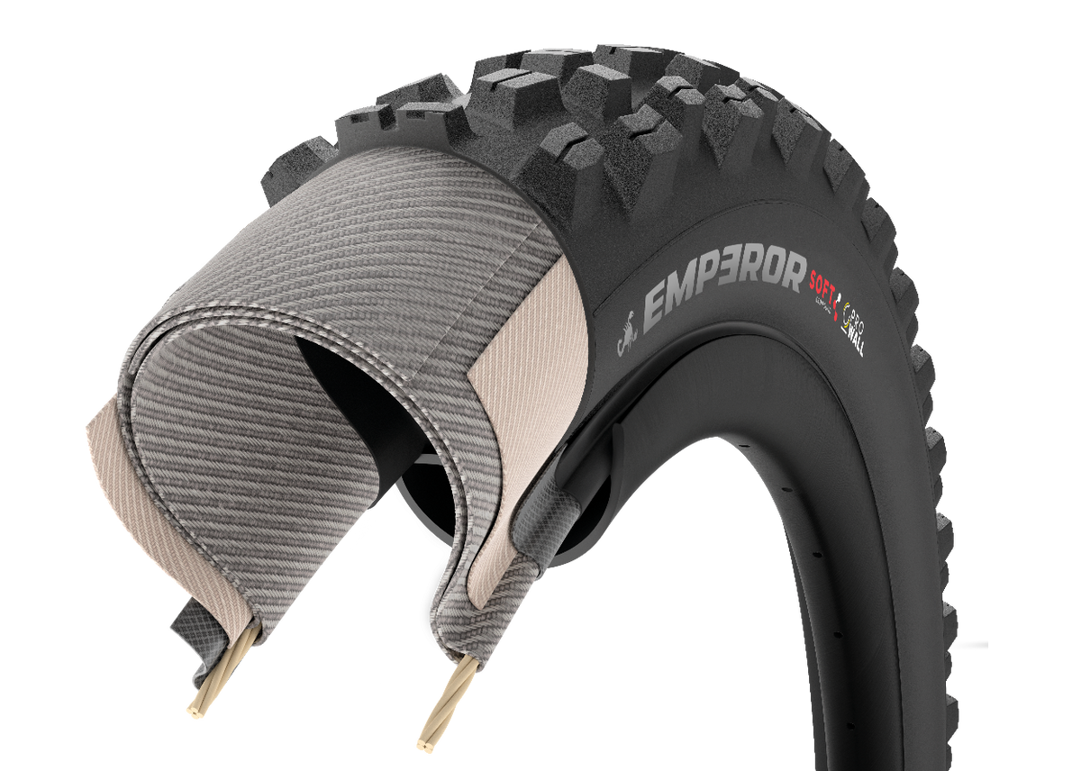 Copertone PIRELLI SCORPION EMPEROR 27.5x2.40 Medium ProWall Tubeless Ready a cerchietto pieghevole nero/argento