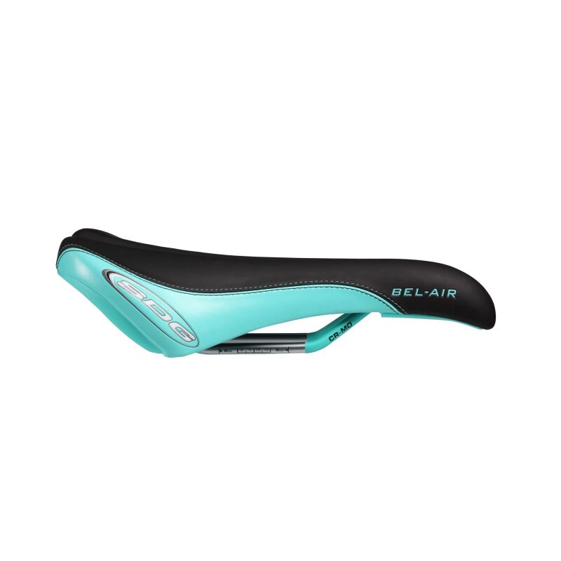 Sella SDG BEL-AIR RL Rotaie CrMo Nero/Turchese