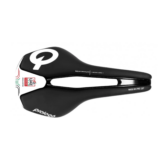 PROLOGO NAGO R4 PAS 137 mm Sella con binari neri/bianchi UAE