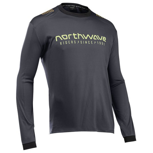 NORTHWAVE SHARP Maglia a maniche lunghe nero/verde