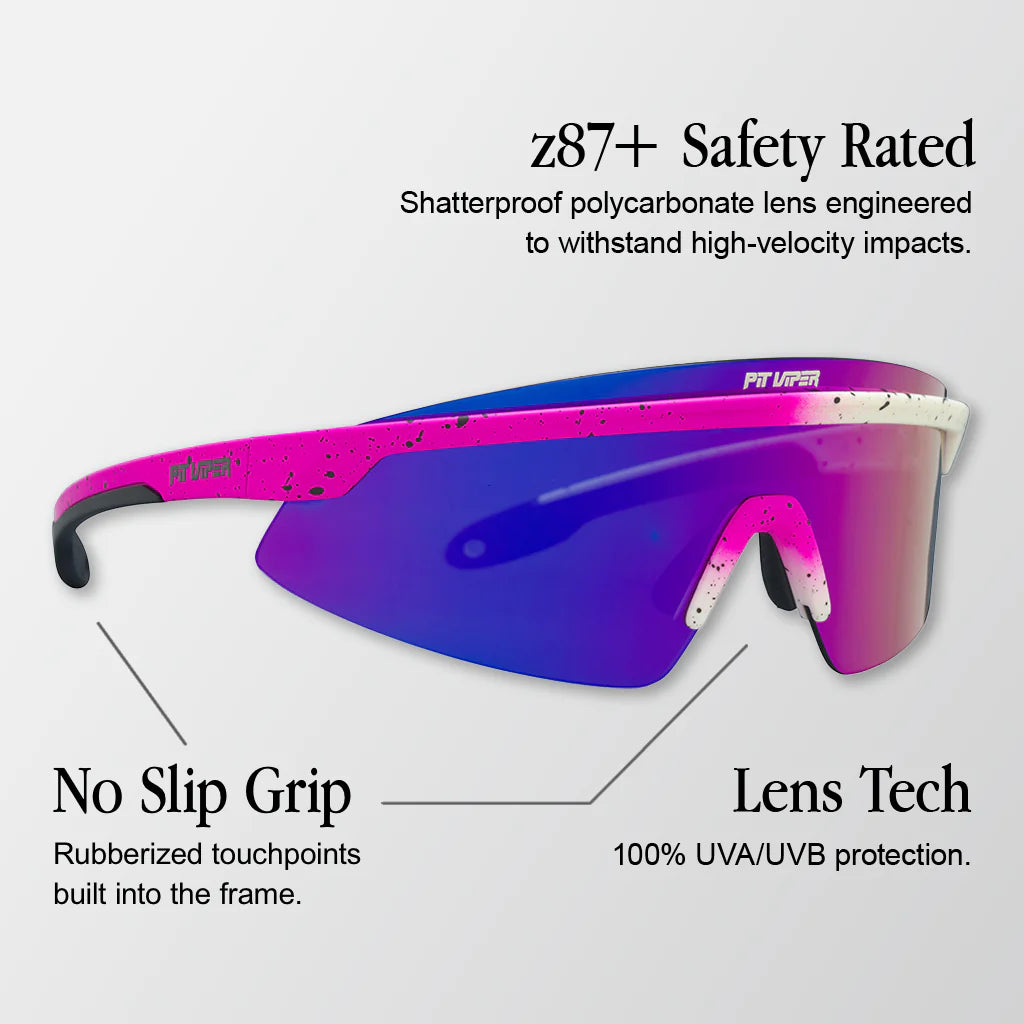 Occhiali PIT VIPER THE DOMESTIQUE SKYSURFER HDPV Polarizzati Rosa Viola
