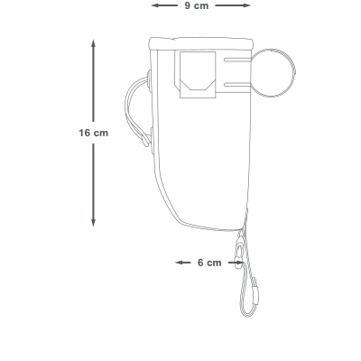 Borsa da manubrio APIDURA BACKCOUNTRY FOOD POUCH 0,8 L Nero Grigio