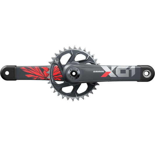 Guarnitura monocorona 12 velocità SRAM EAGLE X01 DUB 49 mm rossa