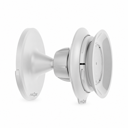 Supporto da parete FIDLOCK VACUUM bianco — vista del prodotto su sfondo bianco