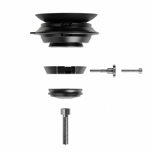 Supporto per attacco manubrio FIDLOCK VACUUM AHEAD CAP BASE — vista del prodotto su sfondo bianco