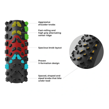 Pneumatico VITTORIA SYERRA TRAIL 29x2.40 4C Graphene 2.0 Tubeless Ready Flessibile Nero