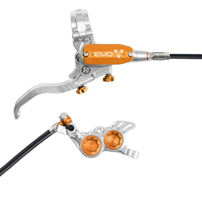 Freno Posteriore HOPE TECH 4 EVO GR4 Argento/Arancione