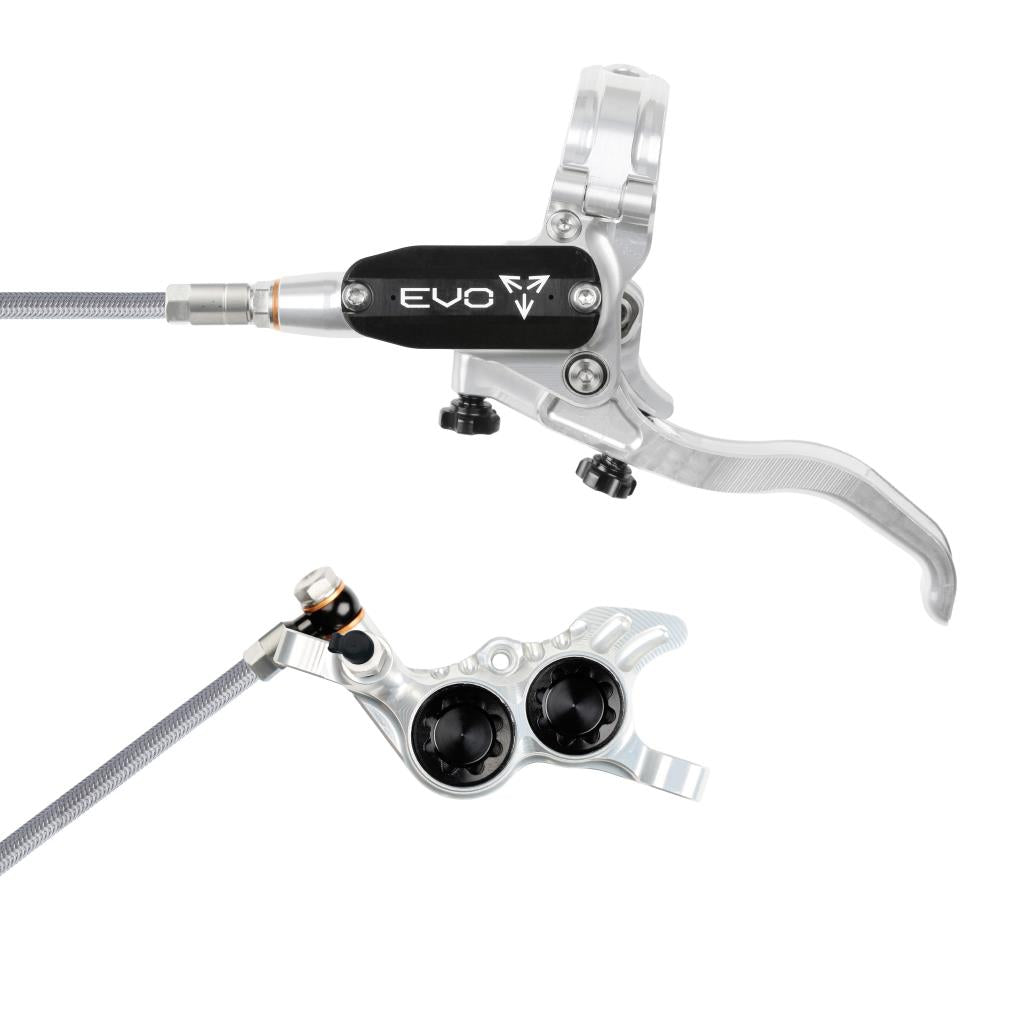 Freno anteriore HOPE TECH 4 EVO GR4 Aviation Silver/Argento Nero