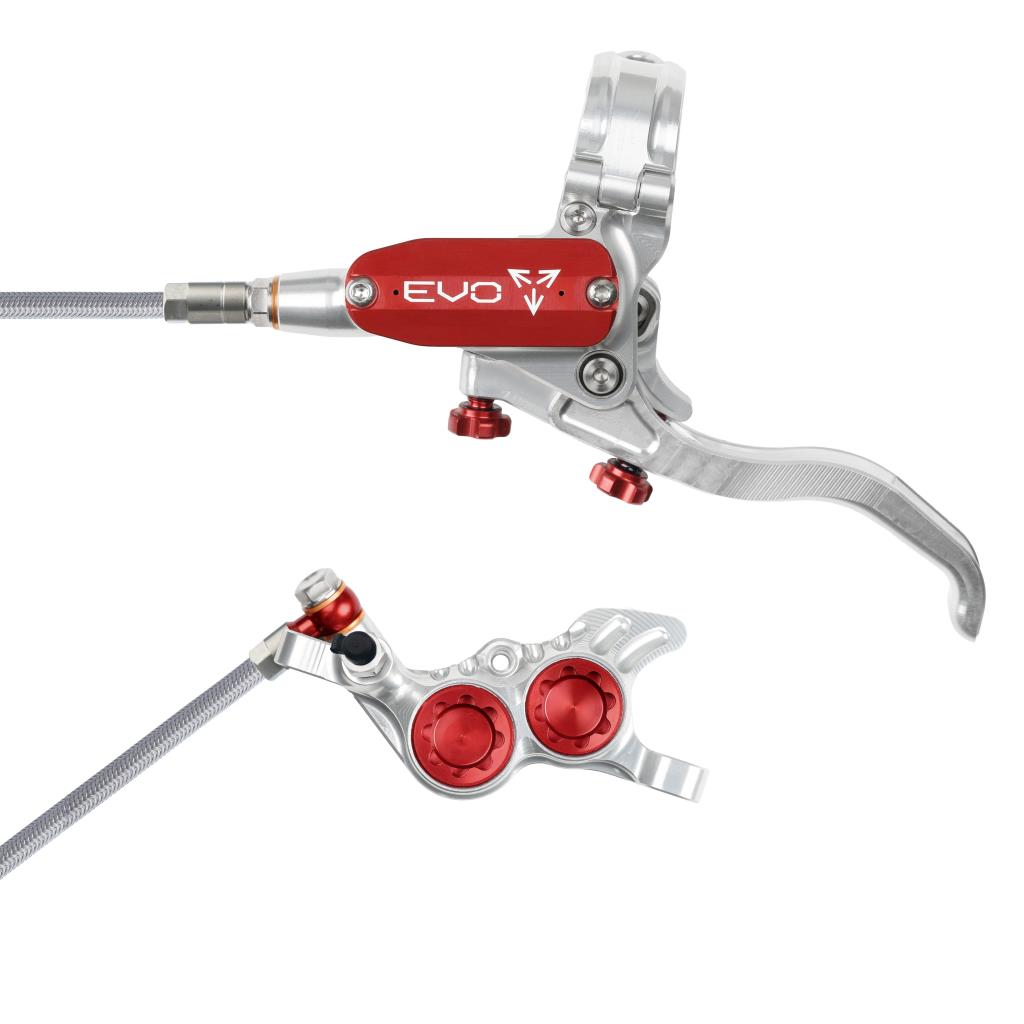 HOPE TECH 4 EVO GR4 Aviation Freno anteriore Argento/Rosso