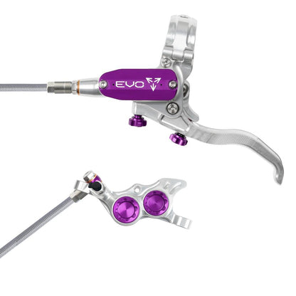 Freno Anteriore HOPE TECH 4 EVO TR4 Aviation Argento/Viola