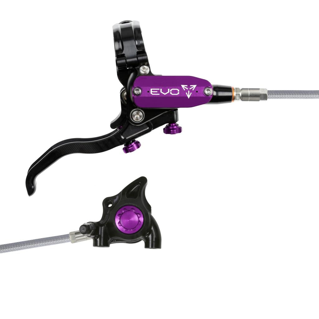 HOPE TECH 4 EVO X2 FM Aviation Freno posteriore Nero/Viola