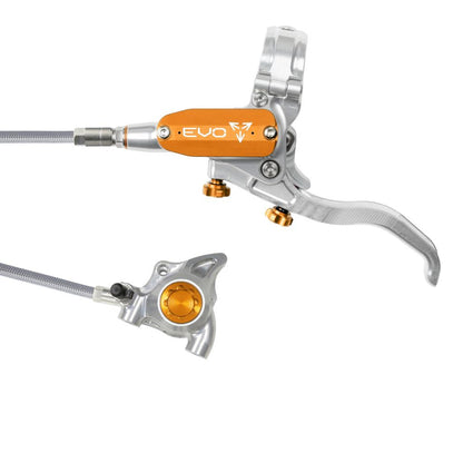 Freno Anteriore HOPE TECH 4 EVO X2 FM Aviation Argento/Arancione