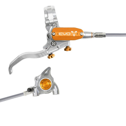 Freno Posteriore HOPE TECH 4 EVO X2 FM Aviation Argento/Arancione