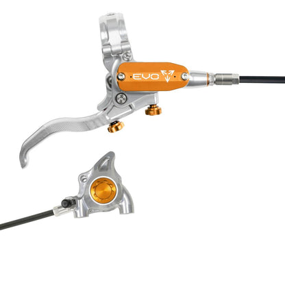 Freno Posteriore HOPE TECH 4 EVO X2 FM Argento/Arancione