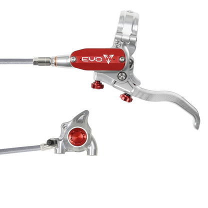 Freno Anteriore HOPE TECH 4 EVO X2 FM Aviation Argento/Rosso