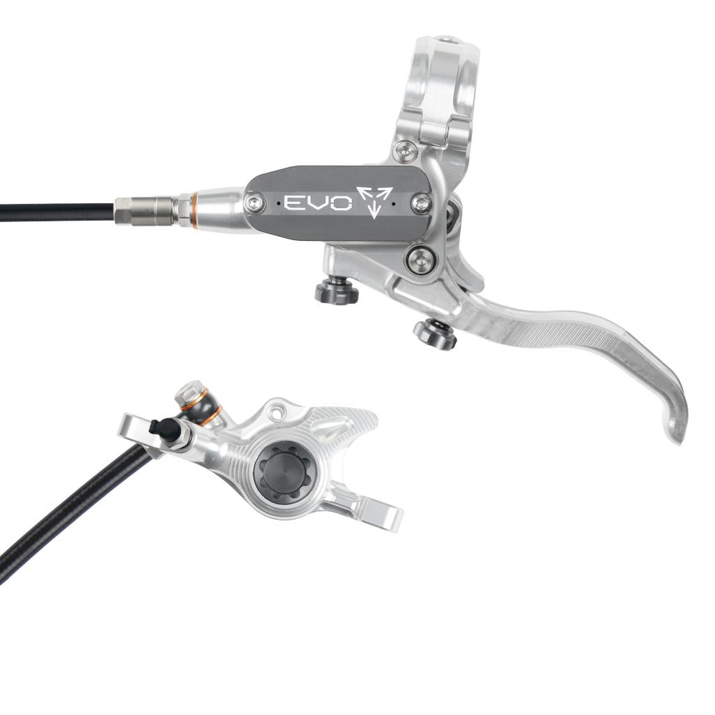 Freno anteriore HOPE TECH 4 EVO X2 PM Argento/Smoke