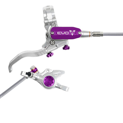 Freno Posteriore HOPE TECH 4 EVO X2 PM Aviation Argento/Viola