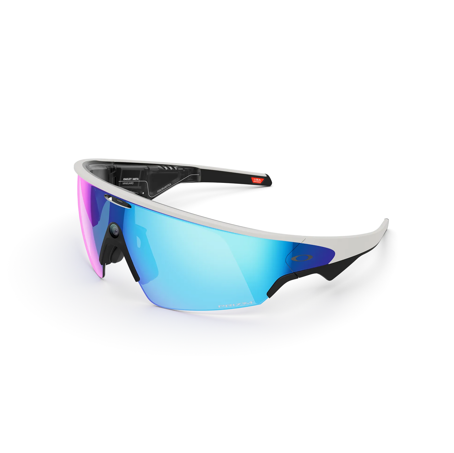 OAKLEY Occhiali VANGUARD META Nero/Bianco Prizm Lente Zaffiro