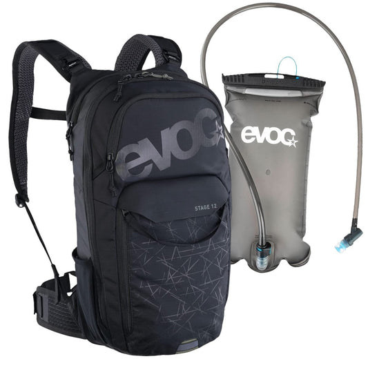 Zaino EVOC STAGE 12 BLACK + sacca idrica EVOC 2L