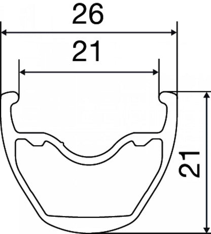 Paio di Ruote MAVIC CROSSRIDE FTS-X 26" 9x100mm/9x135mm