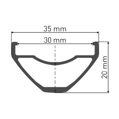 Paio di Ruote DT SWISS H 1900 SPLINE 30 mm 29" 15x110/12x148 mm Boost