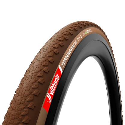 Pneumatico VITTORIA TERRENO PRO T30 Fine Loose Gravel Race 700c Tubeless Ready Flessibile Marrone